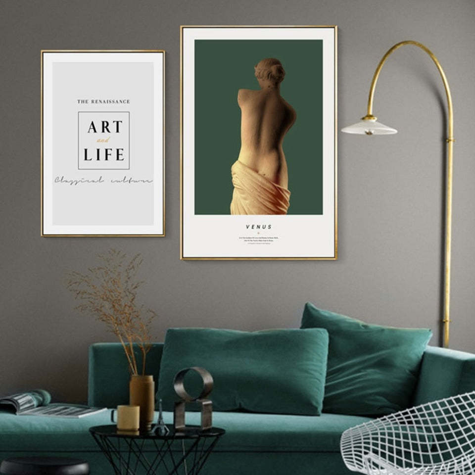 Renaissance Venus Vintage - Canvas Wall Art Painting-Original Wall Arts