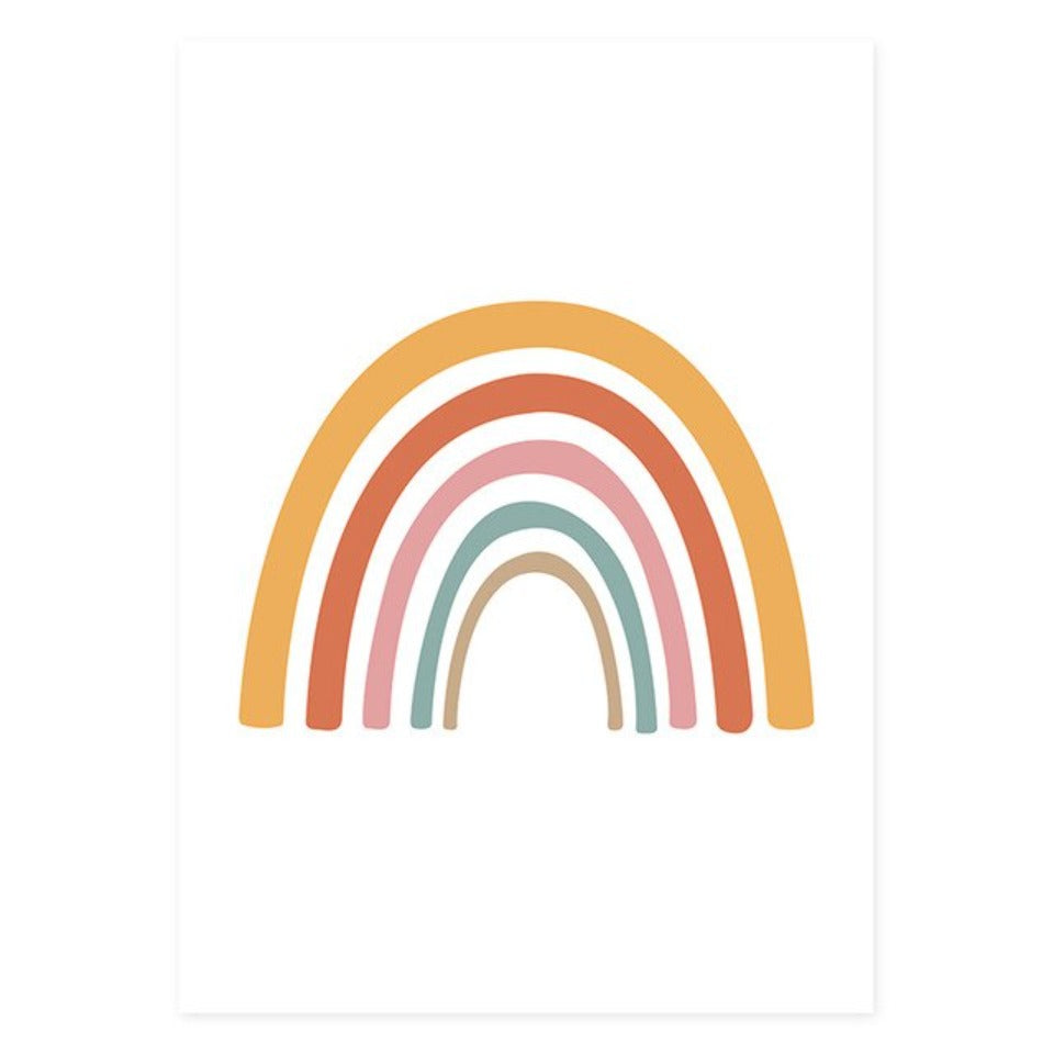 Rainbow Alphabet Nursery Decor Wall Art - Canvas Wall Art Painting-Original Wall Arts