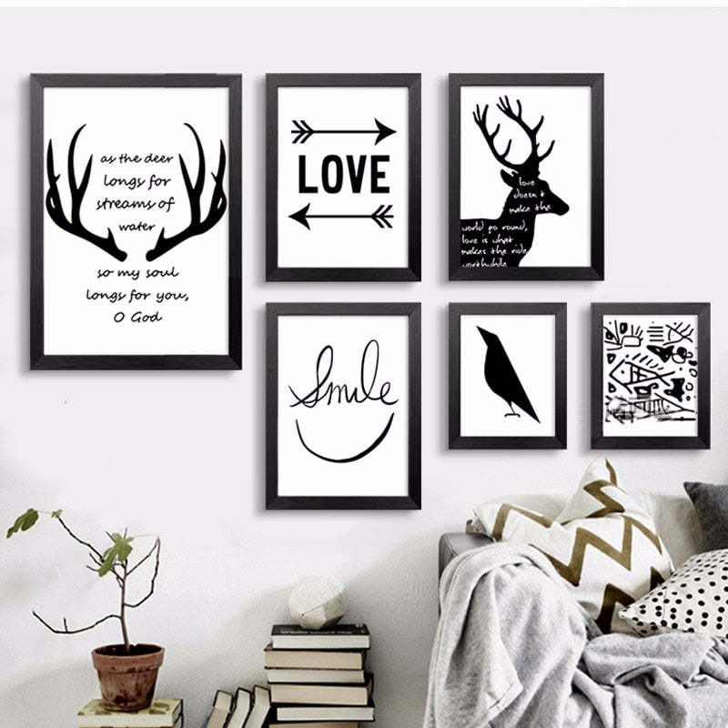 Let's Live Deer - Canvas Wall Art Painting-Original Wall Arts