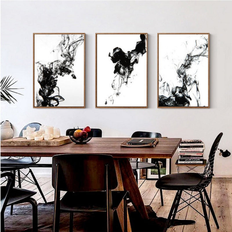 Dynamic Ink Stokes - Canvas Wall Art Painting-Original Wall Arts