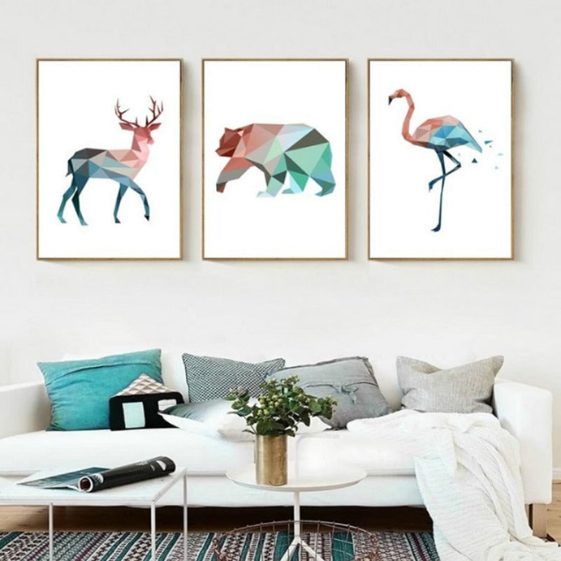 Flamingo Animal - Canvas Wall Art Painting-Original Wall Arts