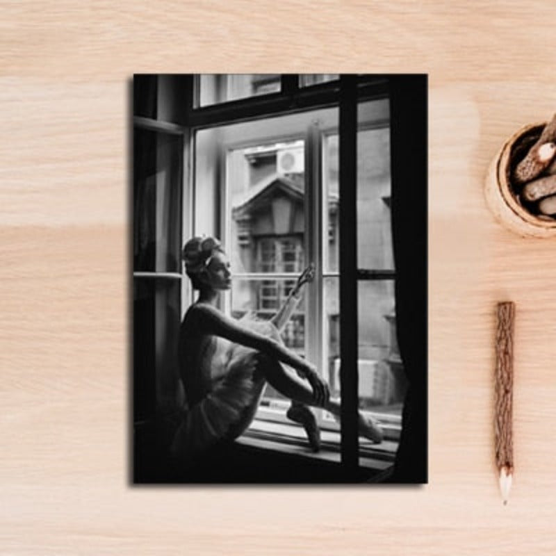 Nordic Scandinavia Interior Designs Love Print Girl - Canvas Wall Art Painting