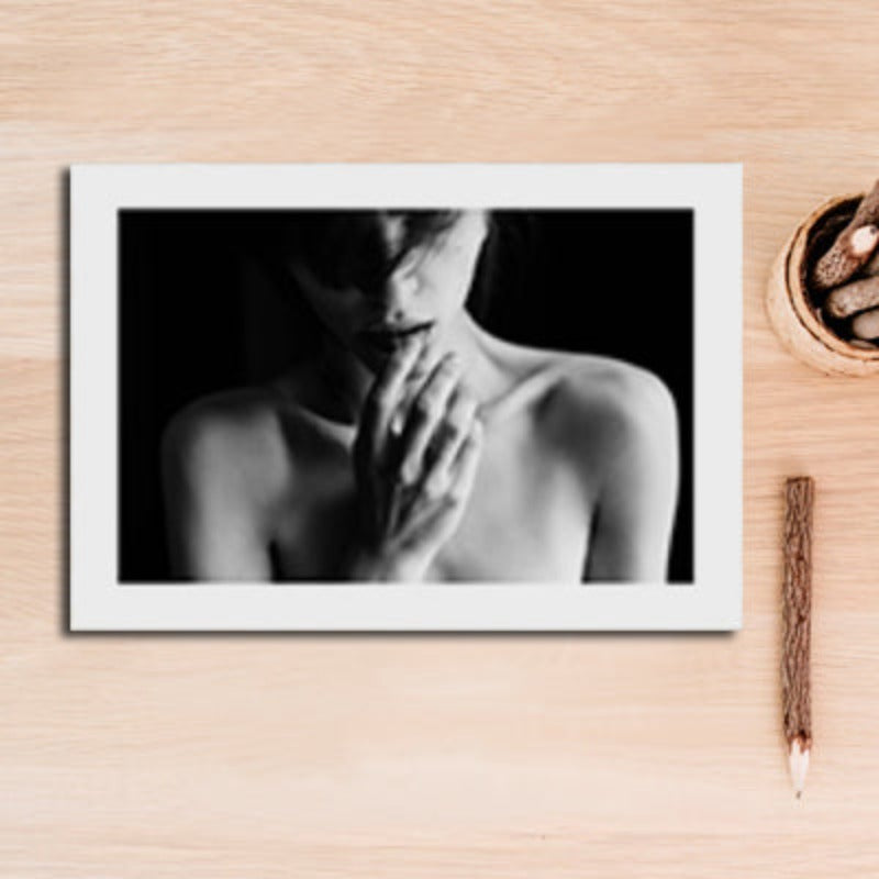 Nordic Scandinavia Interior Designs Love Print Girl - Canvas Wall Art Painting