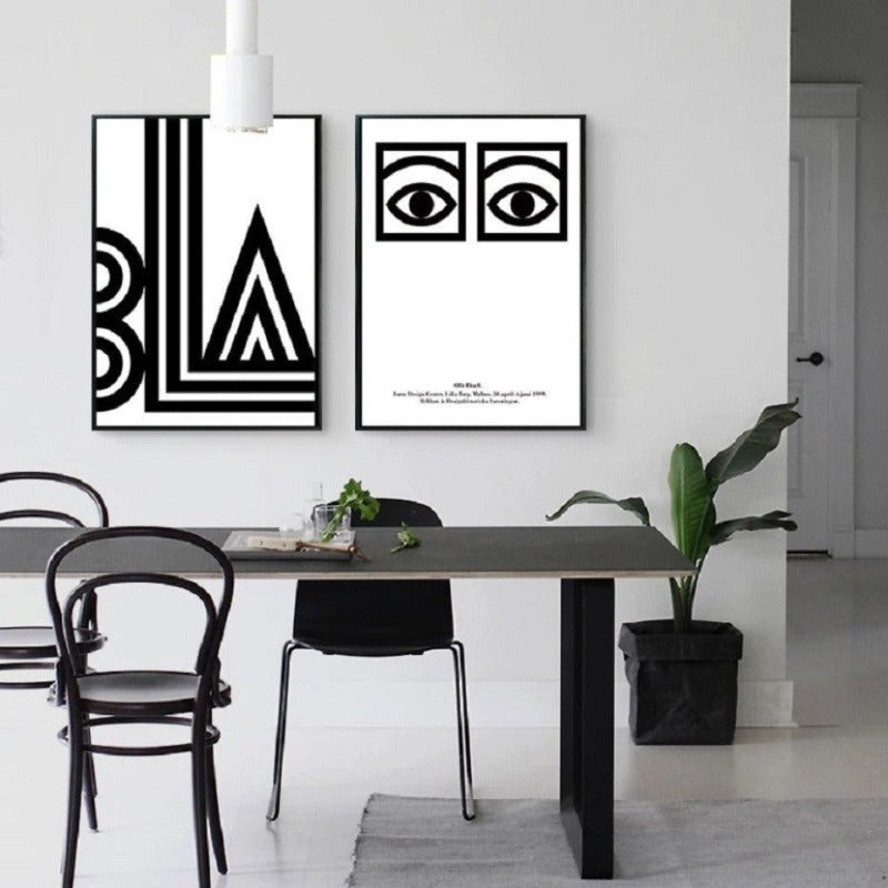 BLA Staring Eyes - Canvas Wall Art Painting-Original Wall Arts
