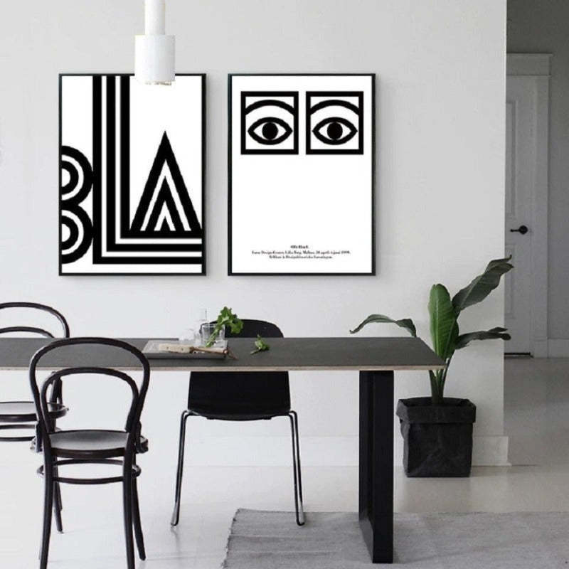 BLA Staring Eyes - Canvas Wall Art Painting-Original Wall Arts