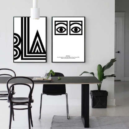 BLA Staring Eyes - Canvas Wall Art Painting-Original Wall Arts