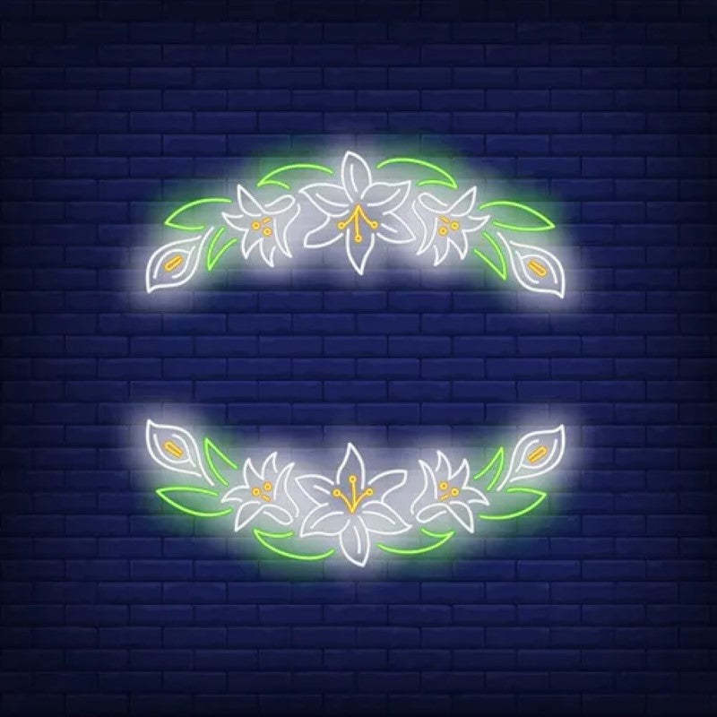 Blossom Neon Sign  Personalized Mirror S  