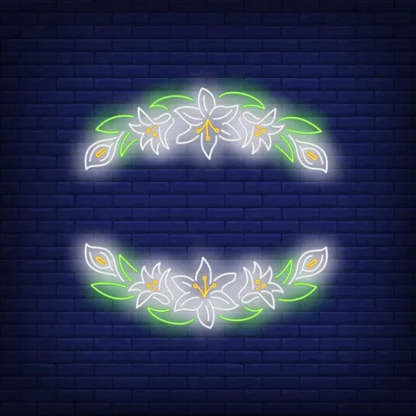 Blossom Neon Sign  Personalized Mirror S  