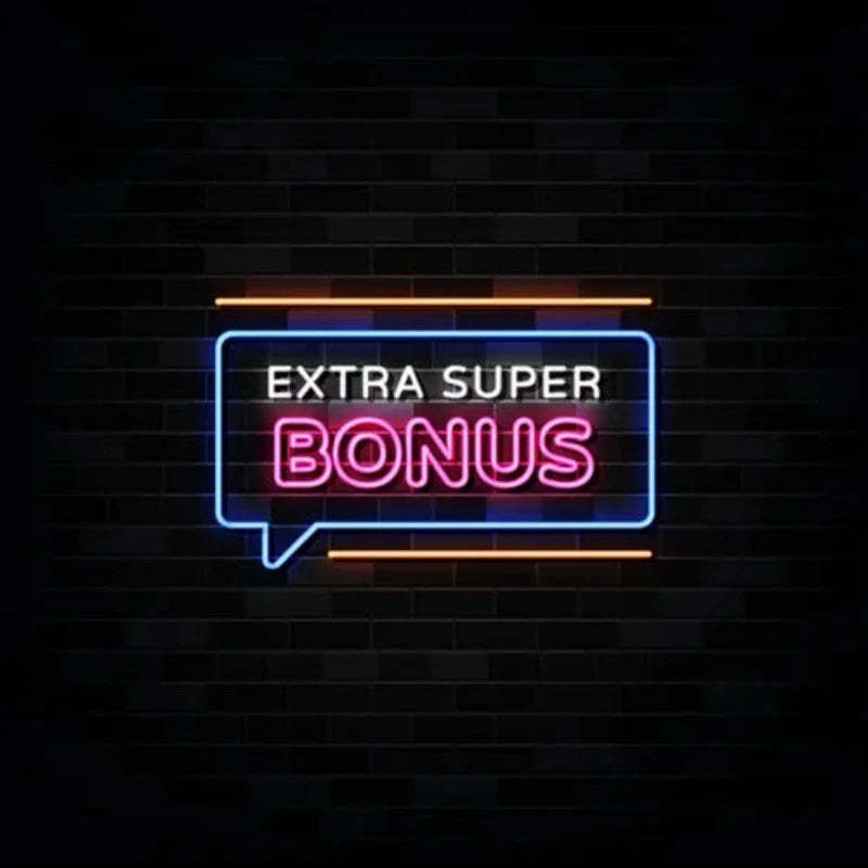 Extra Super Bonus Neon Sign  Personalized Mirror S  