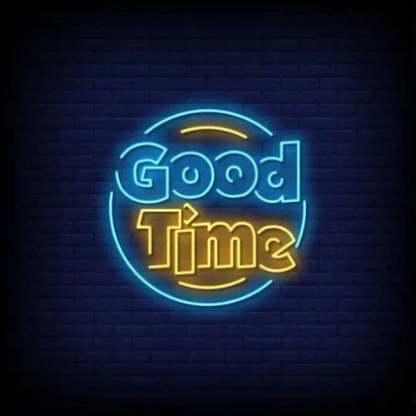 Good Time Neon Sign  Personalized Mirror S  
