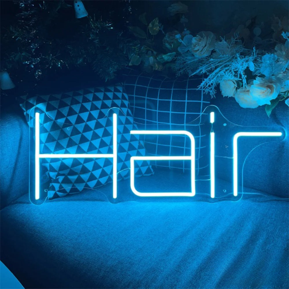Luminous Locks Neon Emblem  Personalized Mirror 40x15.5cm  