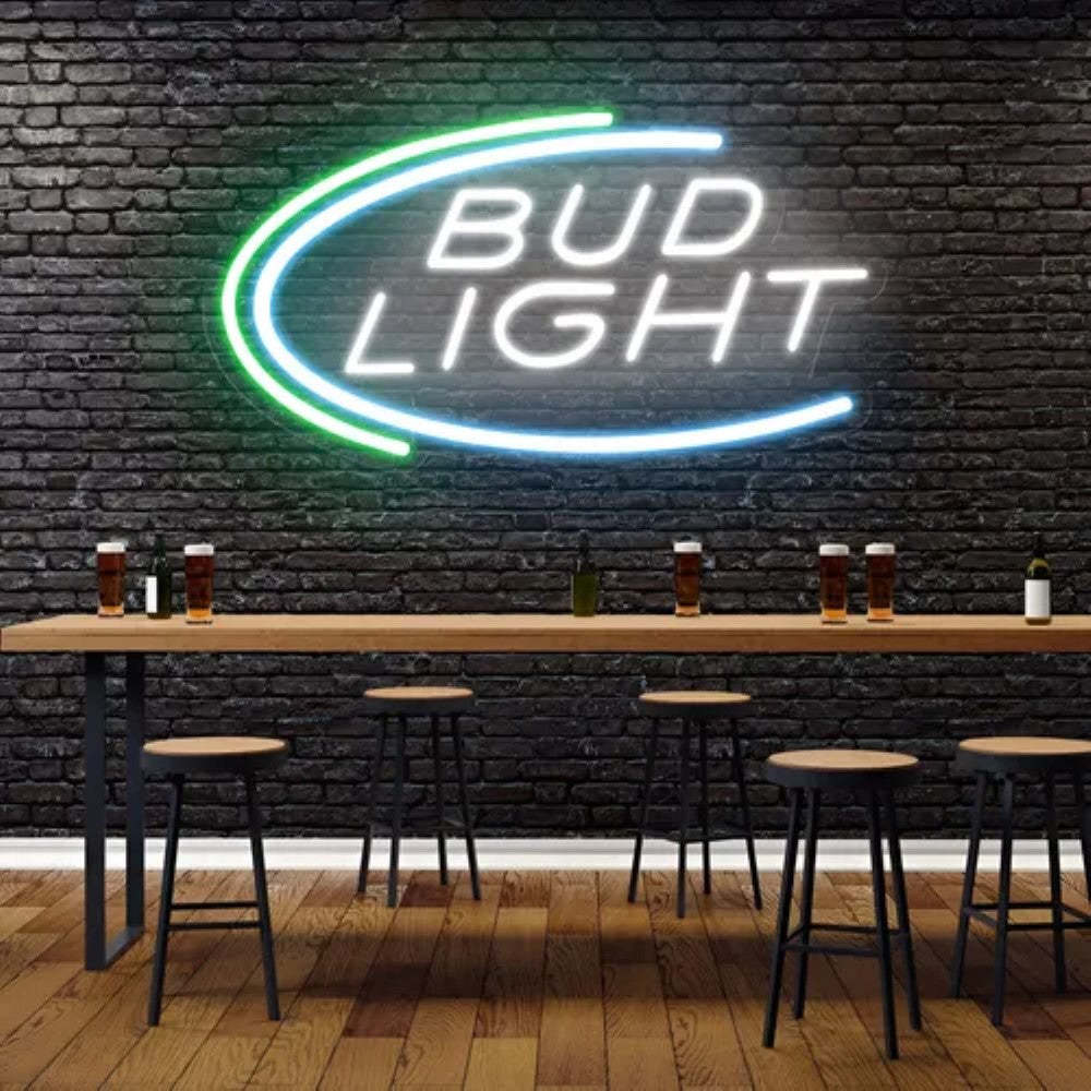 Home Bud Light Neon Sign – Personalized Mirror