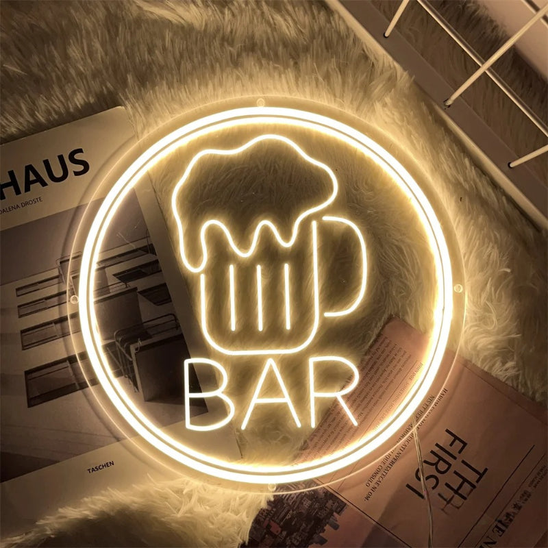 Kitchen Neon Led Sign  Personalized Mirror 30x30 CM  