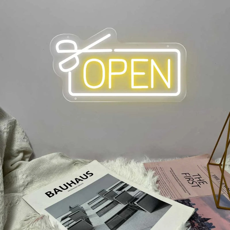 Luminous Entry LED Neon Sign  Personalized Mirror   