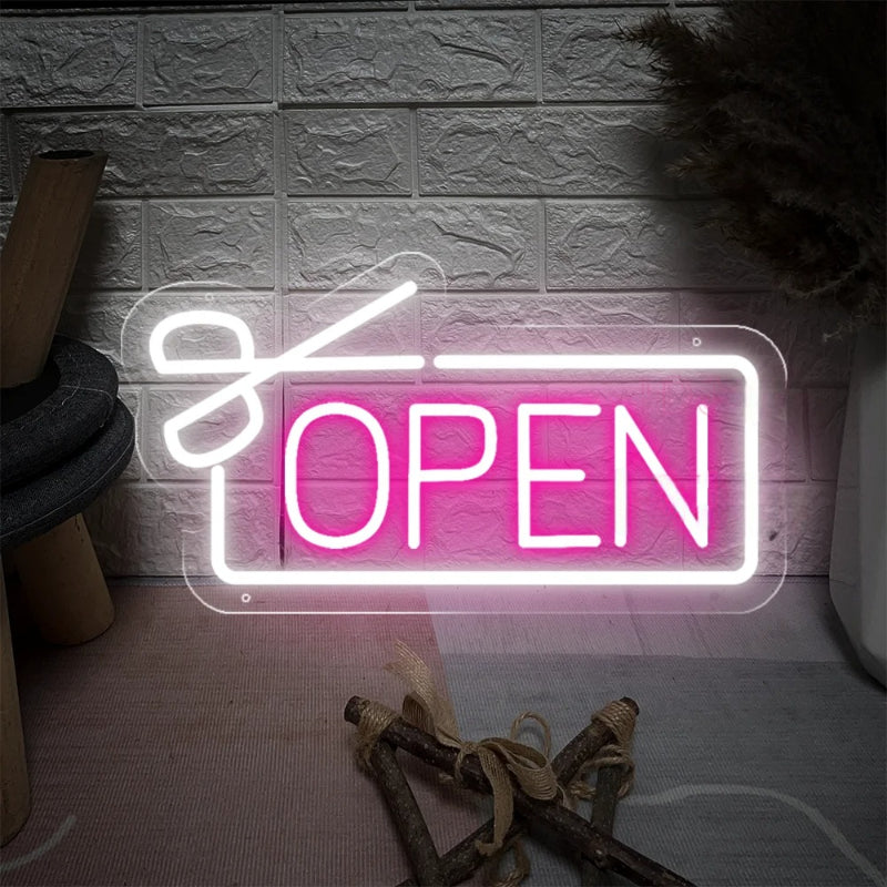 Luminous Entry LED Neon Sign  Personalized Mirror   