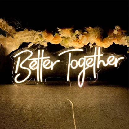 Luminous Expressions Neon LED  Personalized Mirror Better Together  