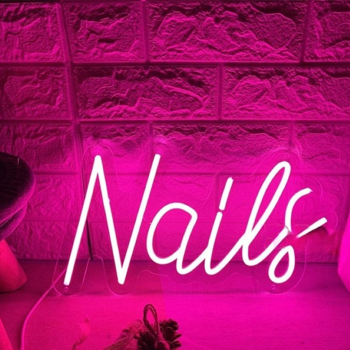 Nail Decor Wall Neon Sign Personalized Mirror
