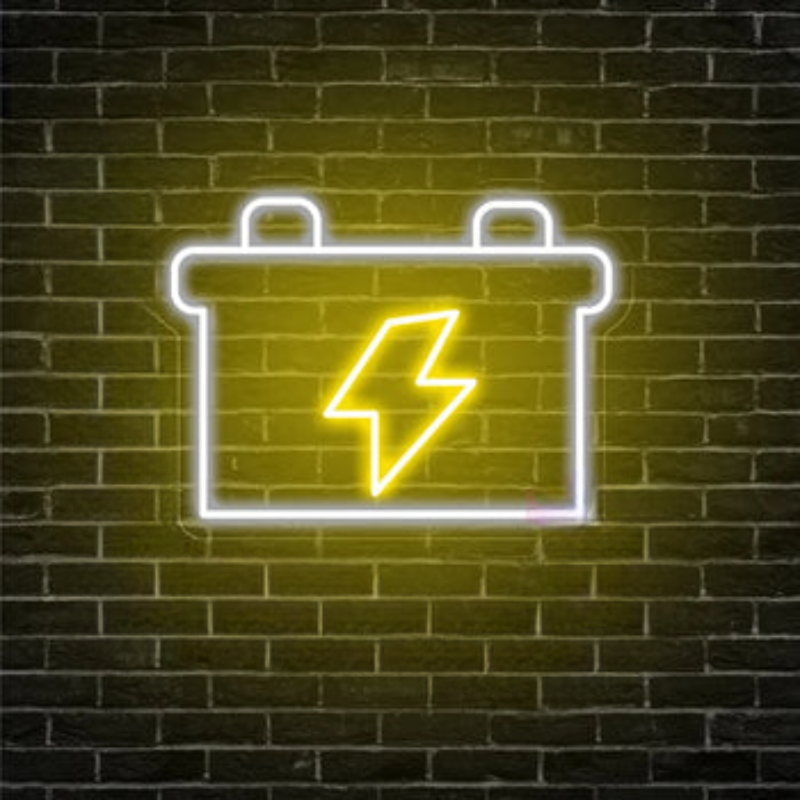 Energy Icons Neon LED Signage Quartet  Personalized Mirror   