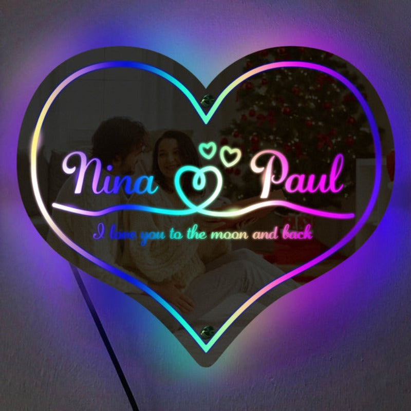 Marquee Themed Custom LED Light Mirror  Name Mirror   
