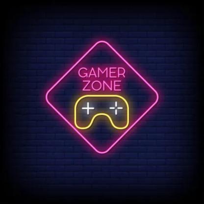 Gamer Zone Neon Sign  Personalized Mirror S  