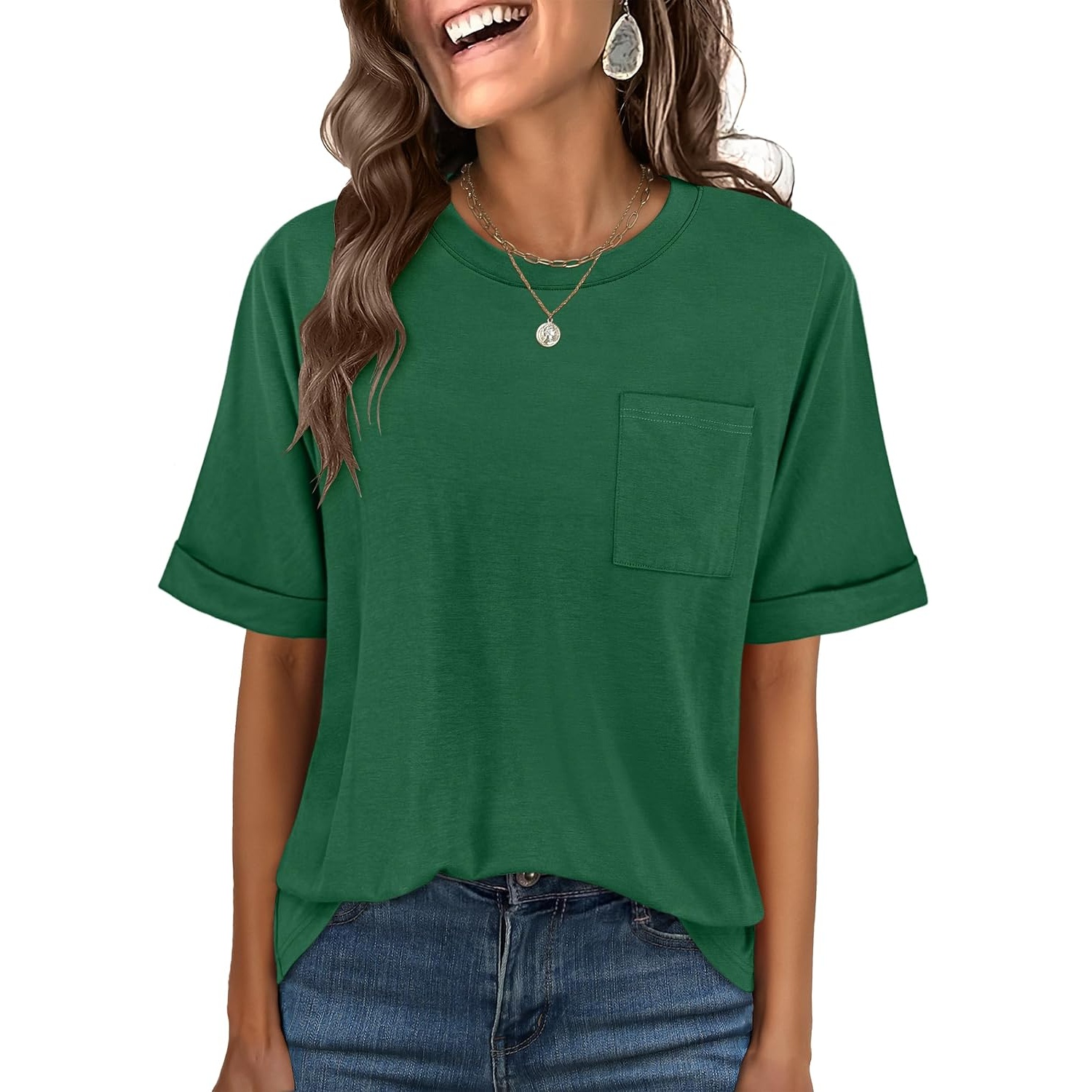 Casual Oversized Loose Summer Short Sleeve Shirt For Women