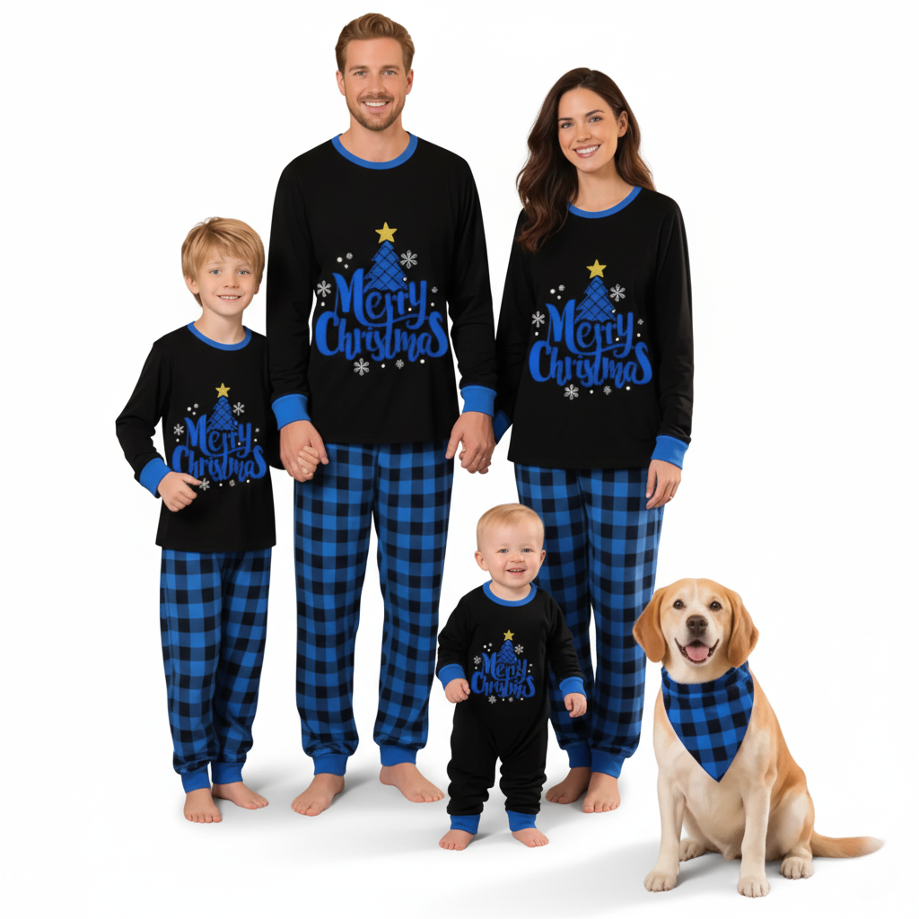 Christmas Family Matching Pajamas Set Merry Christmas Sleepwear Outfits