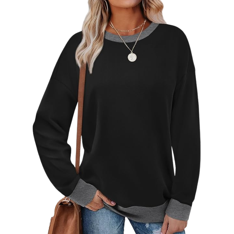 Sweatshirts For Women Crewneck Long Sleeve Loose Fit Tops