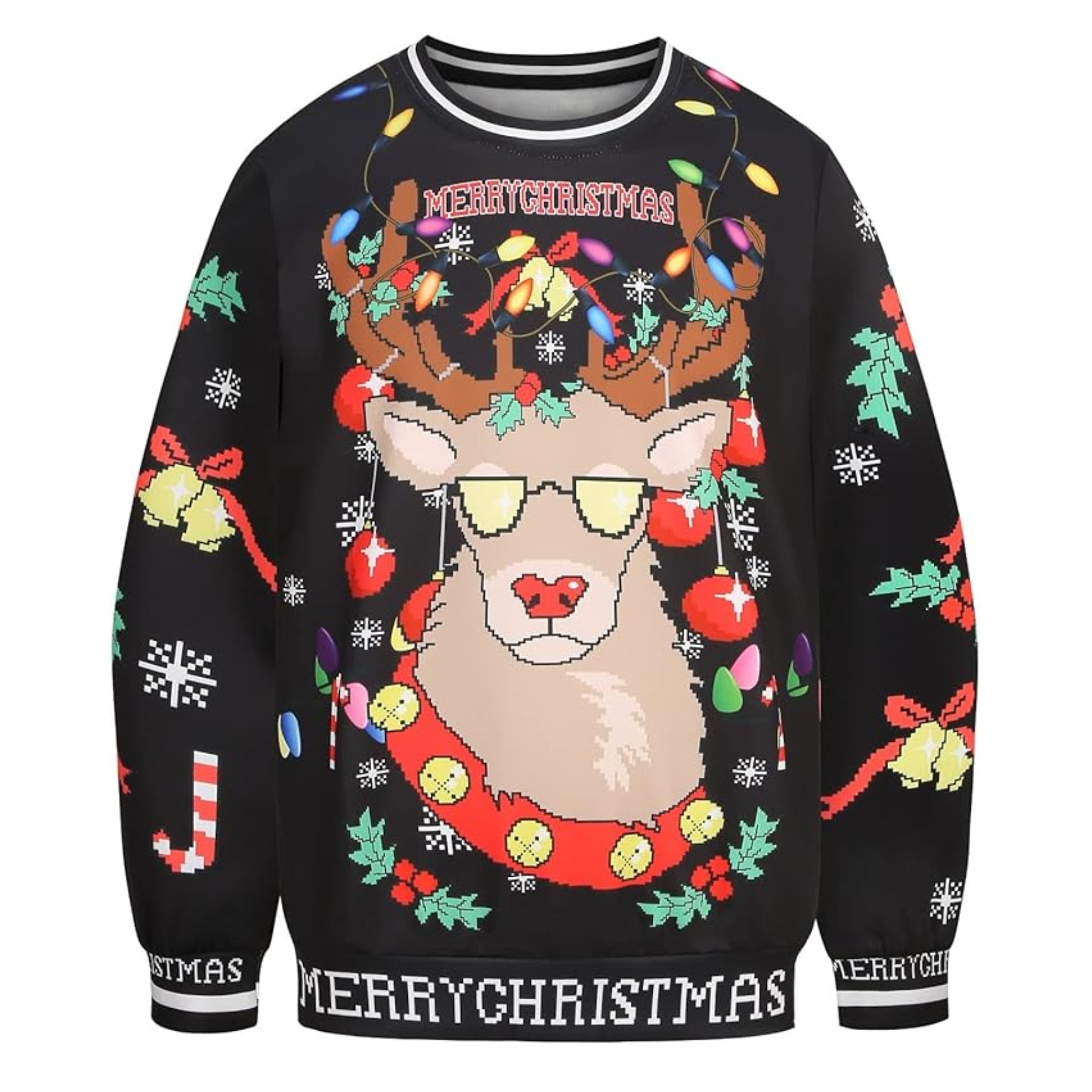 Funny 3D Print Christmas Ugly Sweater For Men And Women