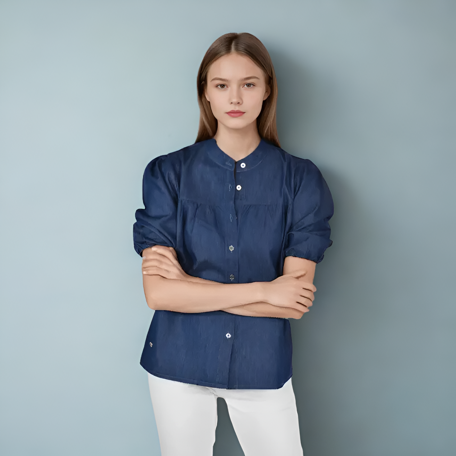 Denim Deep Sea Blouse