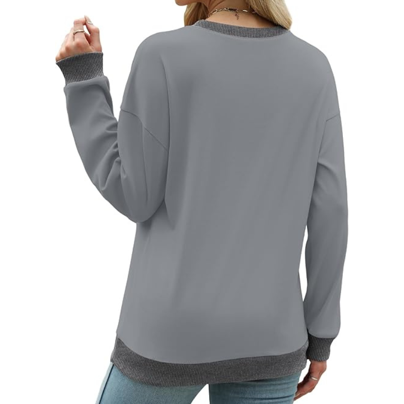 Sweatshirts For Women Crewneck Long Sleeve Loose Fit Tops