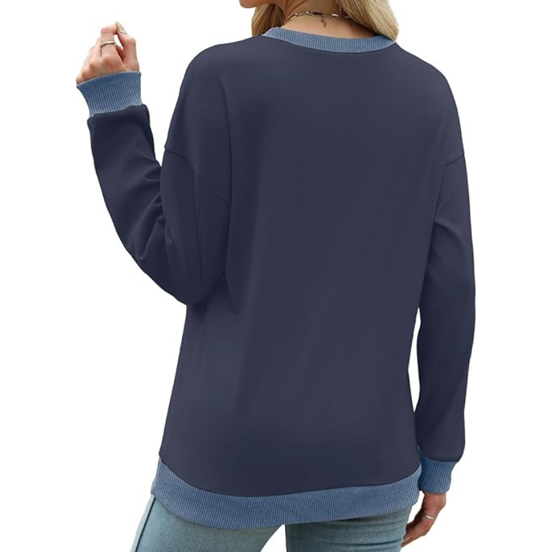 Sweatshirts For Women Crewneck Long Sleeve Loose Fit Tops