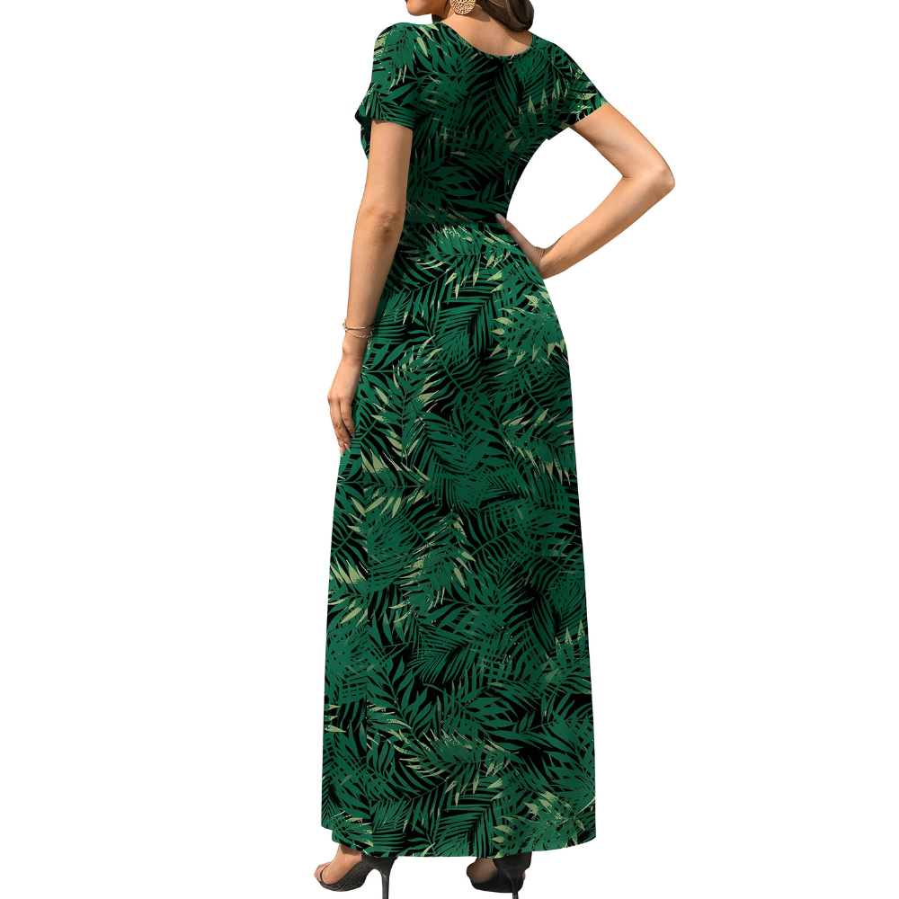 Casual Long Sleeve Maxi Pockets Dress For Women