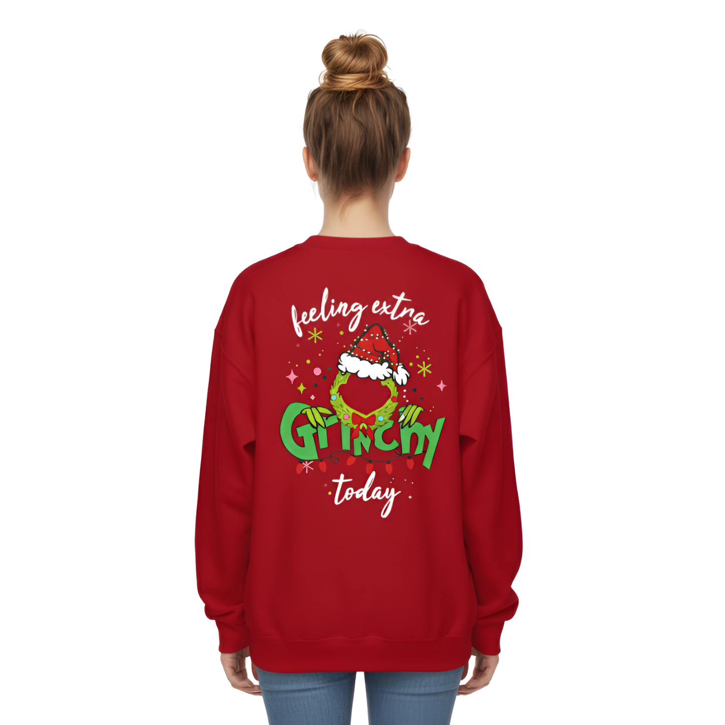 Long Sleeve Graphic Ugly Christmas Sweater For Women