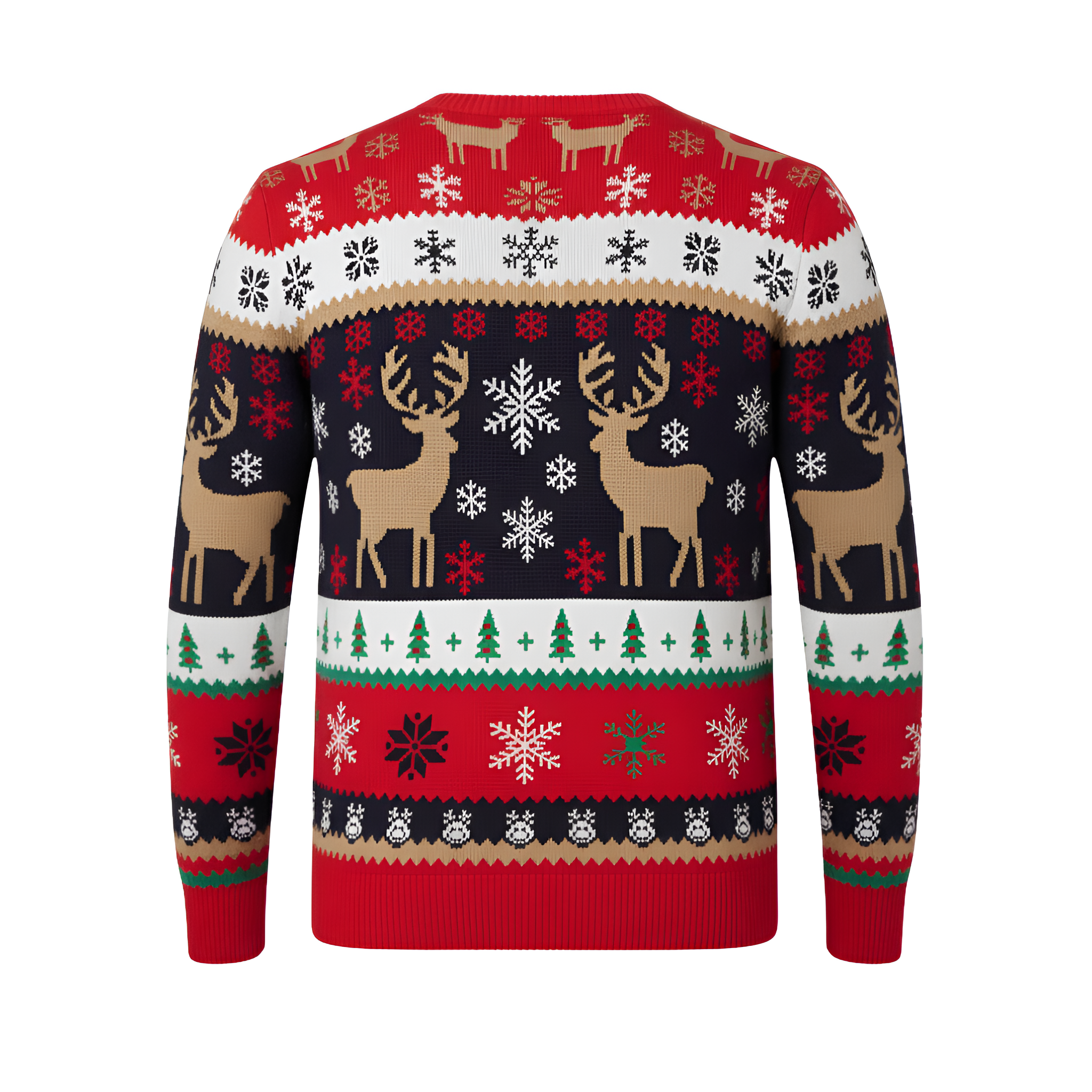 Ugly Christmas Sweater Santa Clause Reindeer Knitted Long Sleeve Sweaters