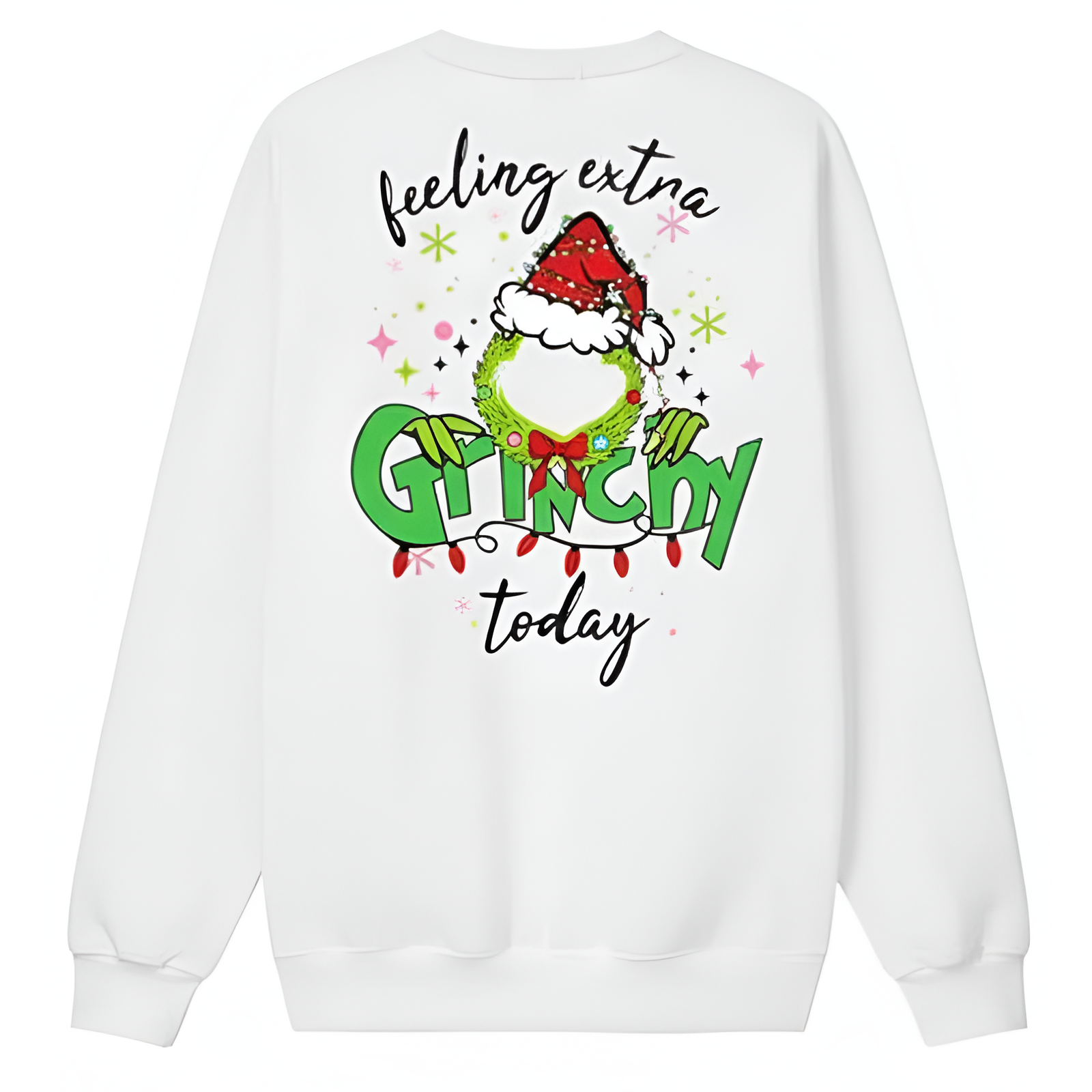Long Sleeve Graphic Ugly Christmas Sweater For Women