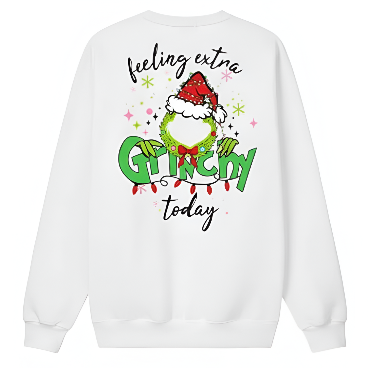 Long Sleeve Graphic Ugly Christmas Sweater For Women