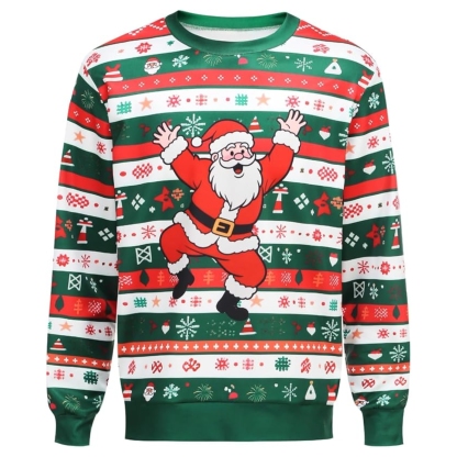 Funny 3D Print Christmas Ugly Sweater For Men And Women