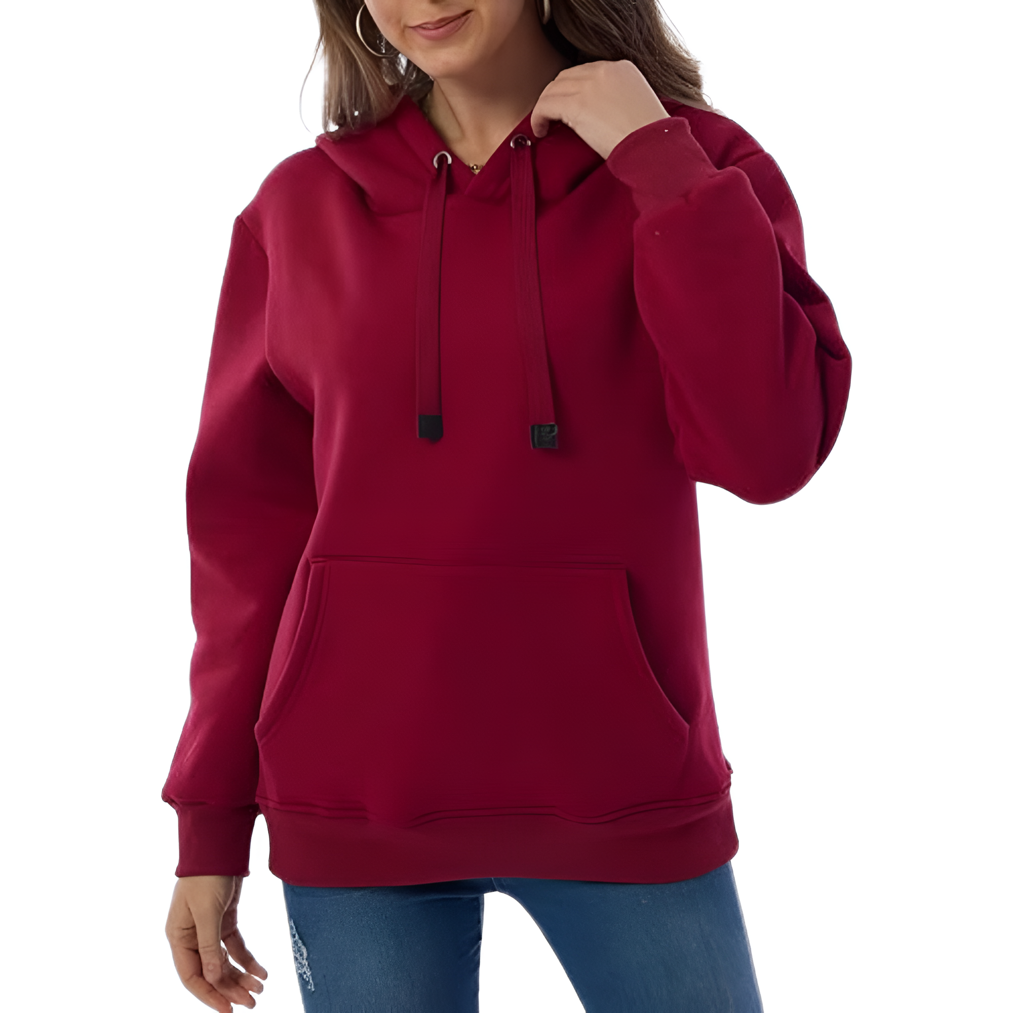 Warm Fleece Lined Hoodie For Women