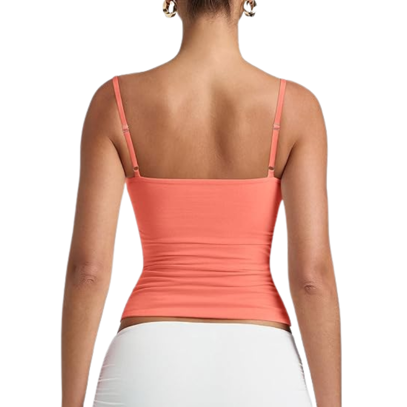 Women's Basic Double Lined Scoop Neck Tank Tops