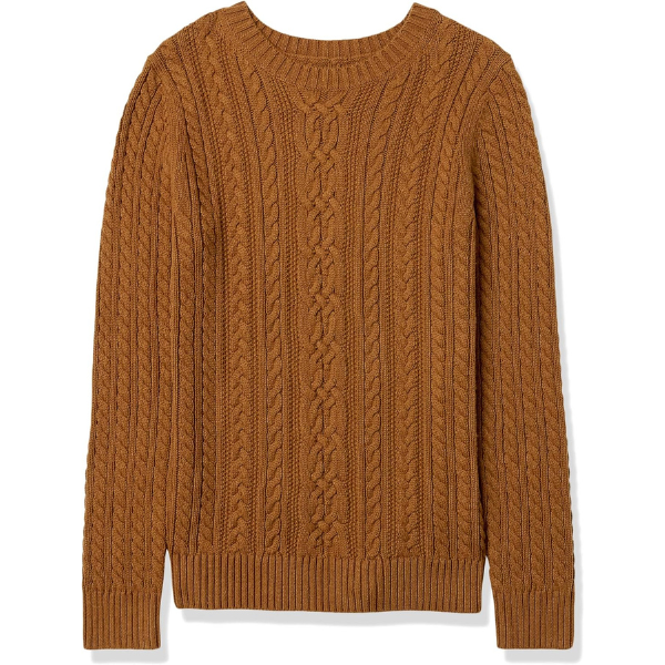 womens Fisherman Cable Crewneck Sweater