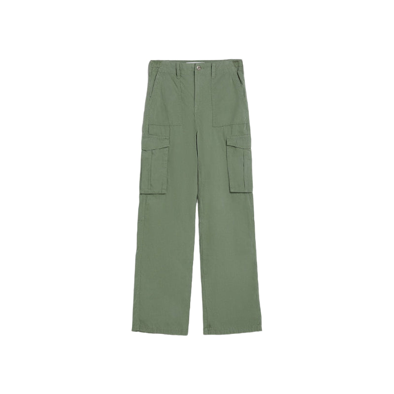 Adjustable Straight Leg Cargo Pants