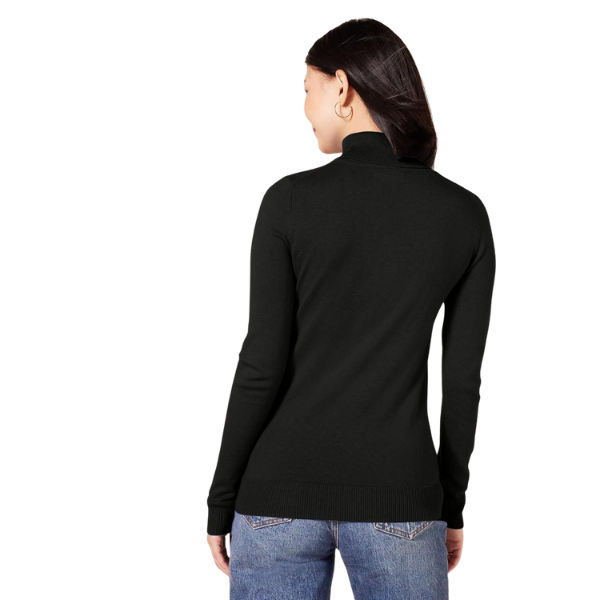 Womens Classic-Fit Lightweight Long-Sleeve Turtleneck Sweater