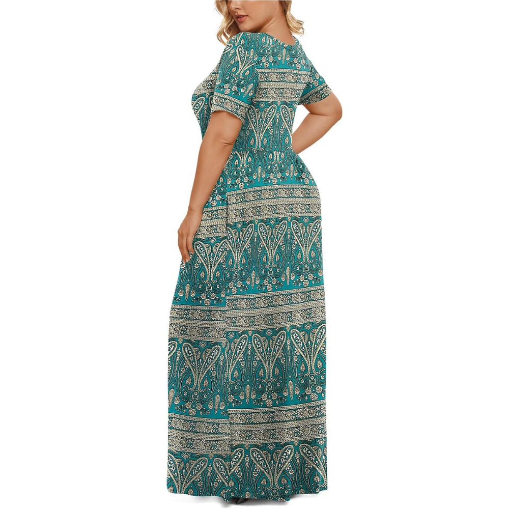 Summer And Short Sleeve Casual Maxi Dress Dresses For Women