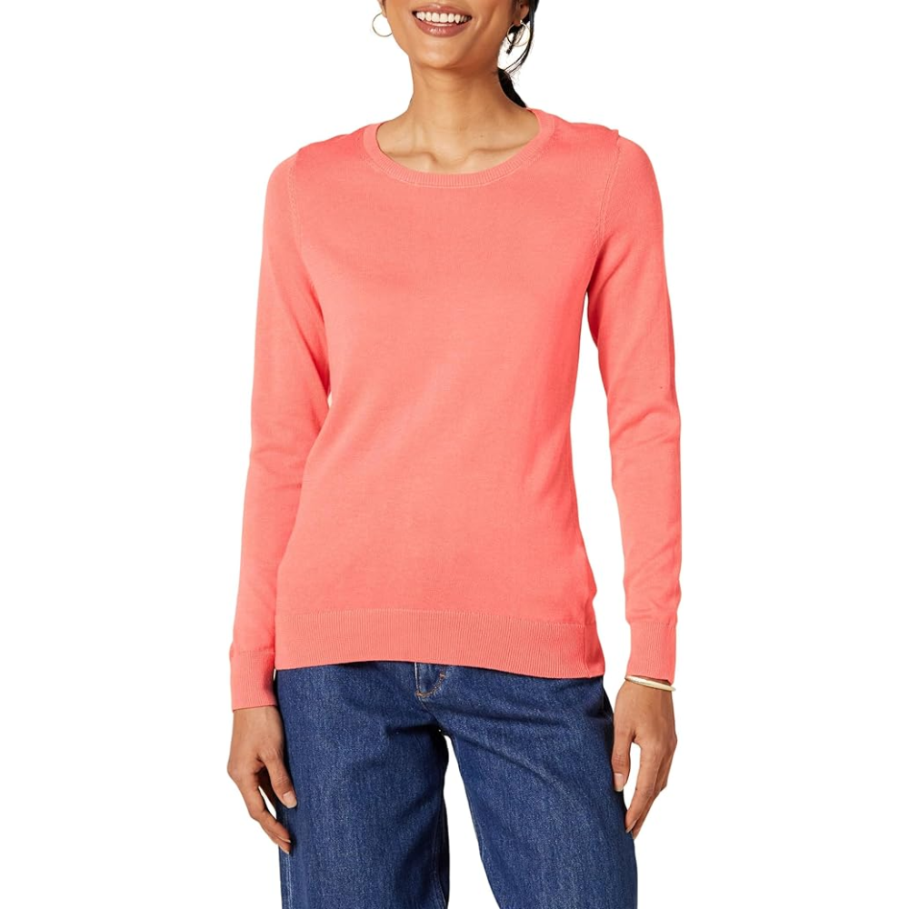 Women's Long-Sleeve Lightweight Crewneck Sweater