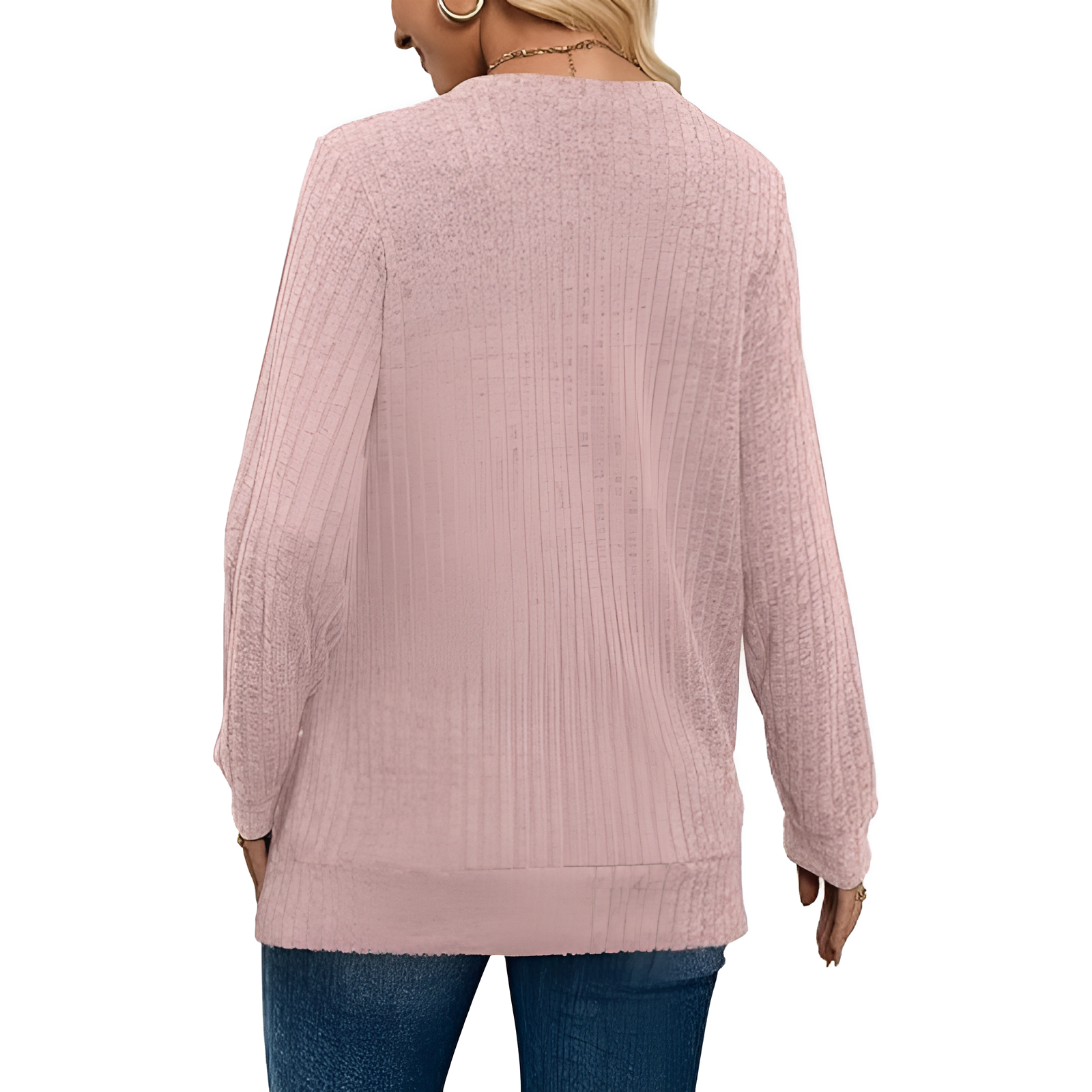 Long Sleeve Lightweight Sweater With Loose Fit Style For Women