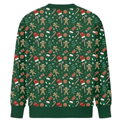 Christmas Ugly Sweater For Kids With Dog Graphic And Festive Pattern