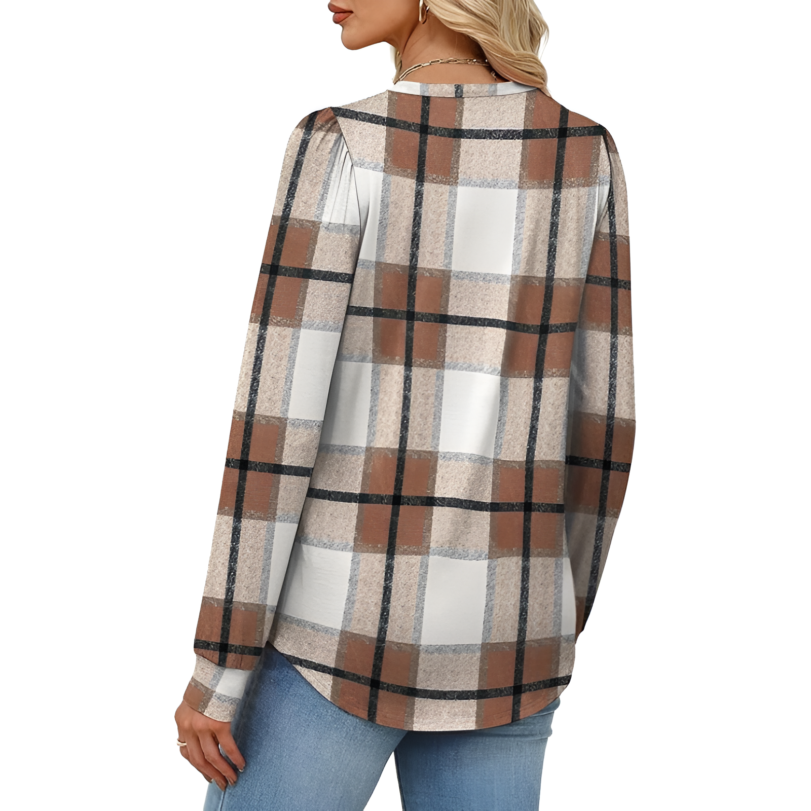 Long Sleeve Tunic Top For Fall Season 