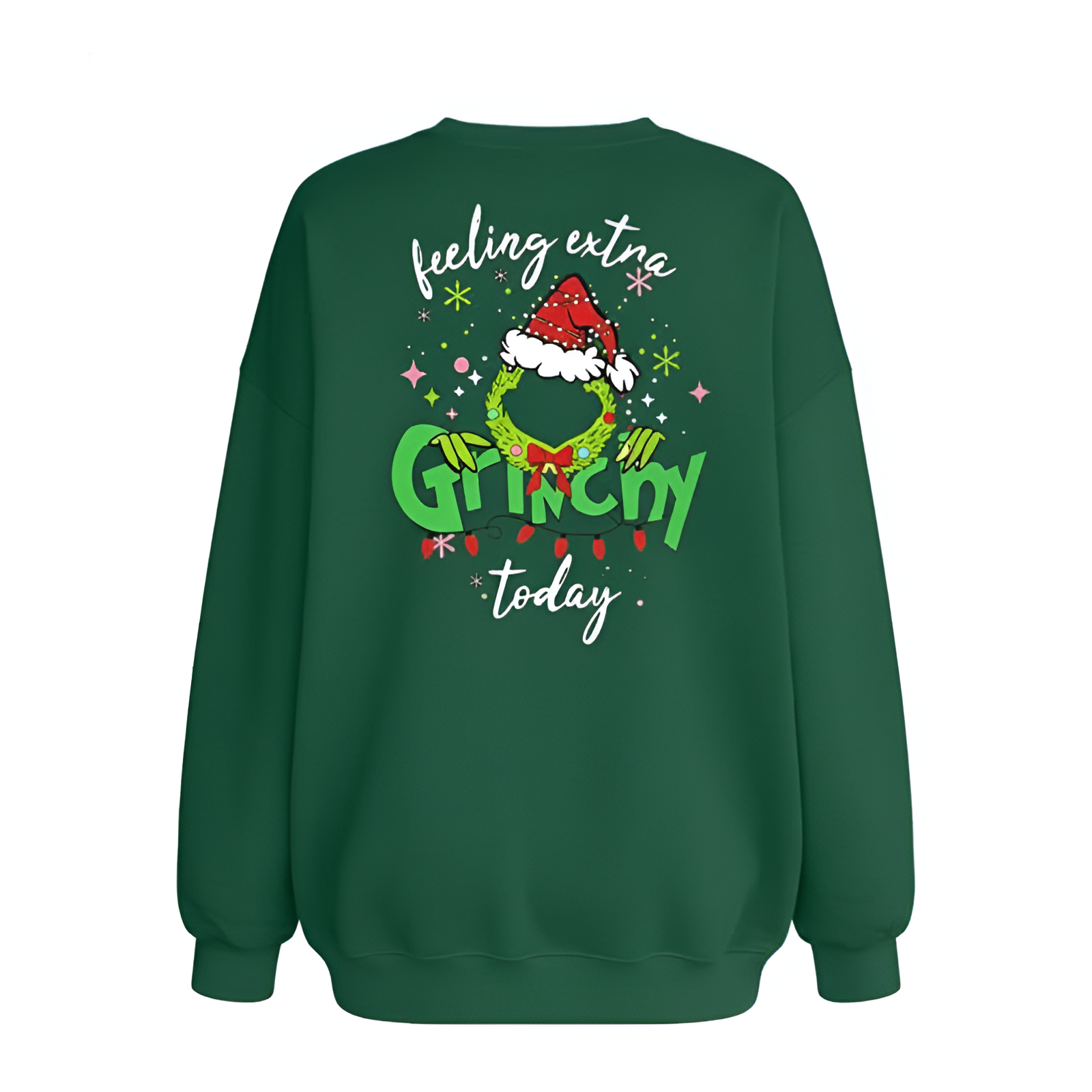 Long Sleeve Graphic Ugly Christmas Sweater For Women