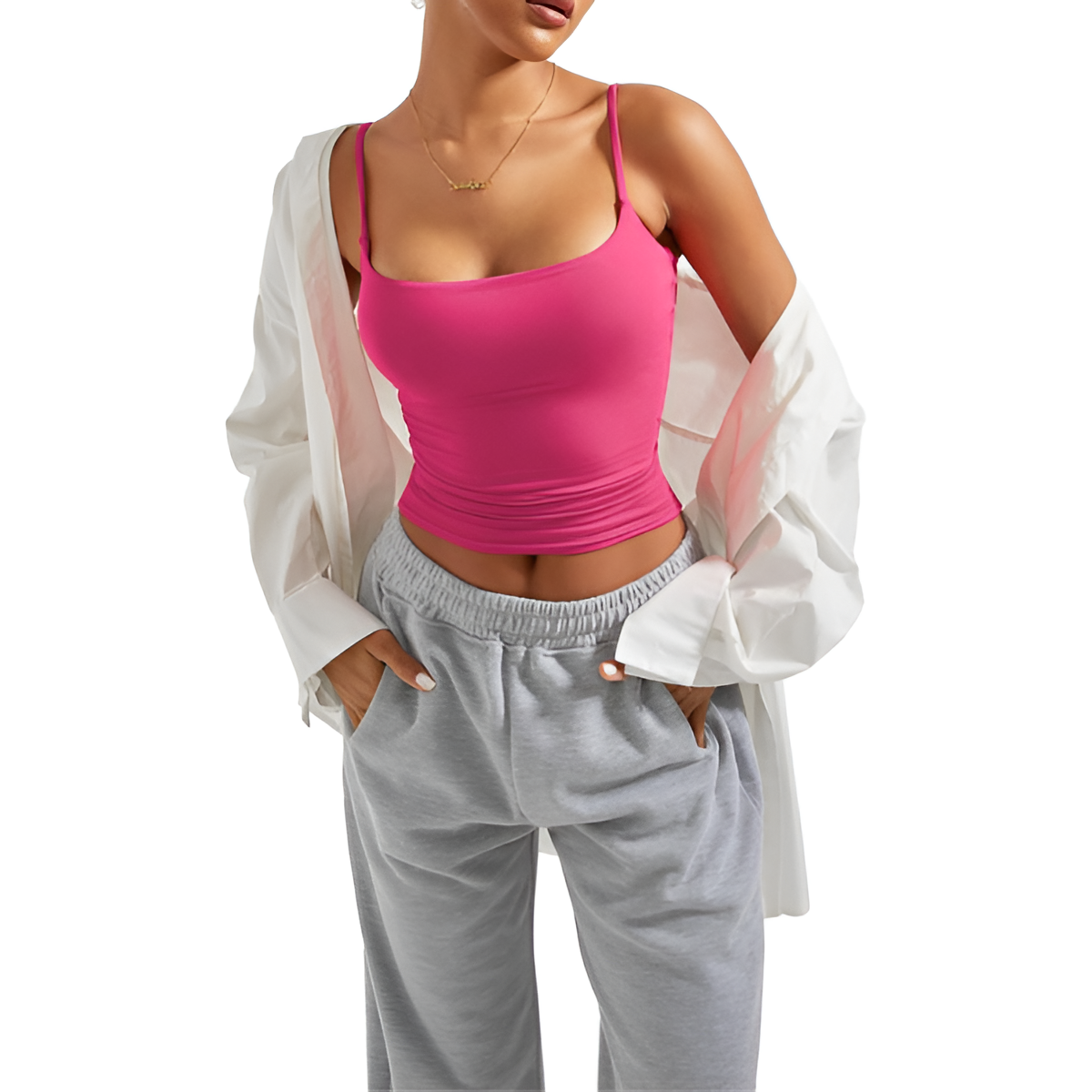 Women Sexy Square Neck Tank Top Summer Y2K Going Out Basic Cami Shirt