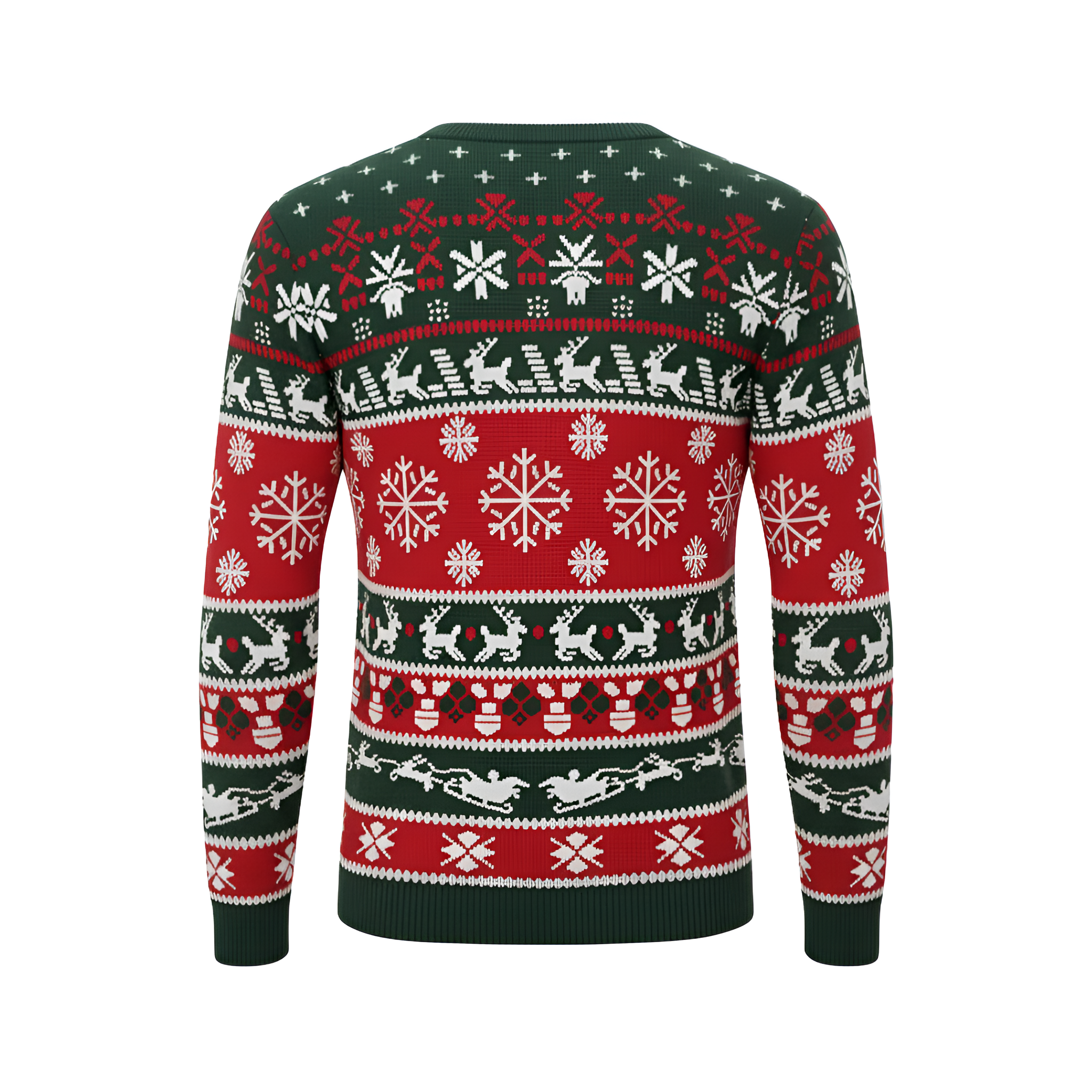 Ugly Christmas Sweater Santa Clause Reindeer Knitted Long Sleeve Sweaters